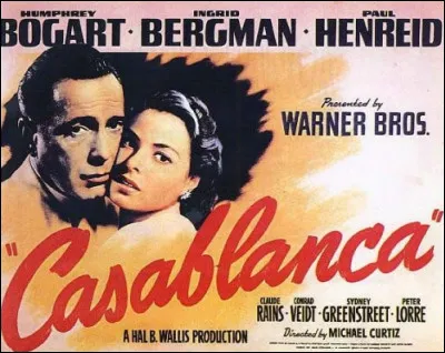 Je suis à l'écran de "Casablanca" et de "Key Largo".
Je suis :