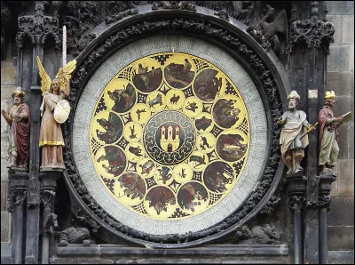 Une horloge astronomique affiche l'heure ainsi que les informations relatives à l'astronomie.