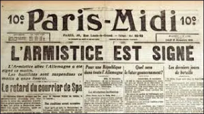 Où est signé l'armistice de 1940 ?