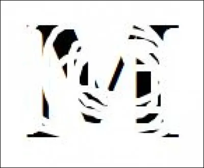 Quelle lettre se cache sous ces traits blancs ?