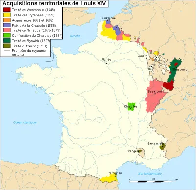 Les guerres de Louis XIV amènent une expansion territoriale de la France et son statut de première puissance du continent. Quelle conflit porta le roi à son sommet ?