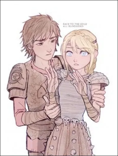 Dans la série, la première fois que Harold et Astrid s'embrassent, c'est dans l'épisode "Aveuglé".