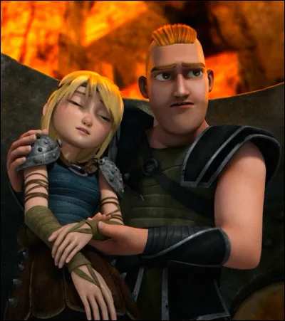 Dans l'épisode "Aller au feu de la lave" Astrid et Harold sortent déjà ensemble.