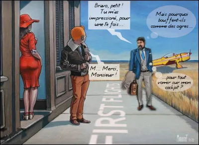 Un petit rôle pour Tintin, dans un film qui se passe entre ciel, terre et espace.