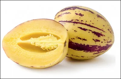 Le pépino est une variété de pastèque.