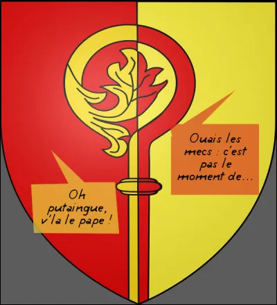 C'est vrai que cette crosse là, elle impressionne... Même le blason se tient à carreau !