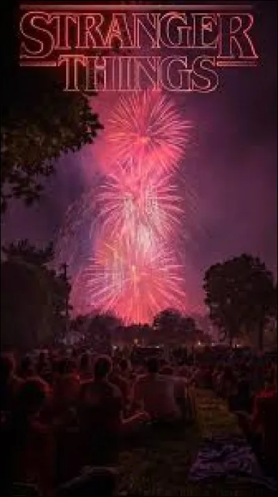 Sur qui les personnages lancent-ils des feux d'artifices ?