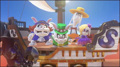 Parmi les 4 boss Lapins, quel est le premier qui affronte Mario ? (Voir photo)