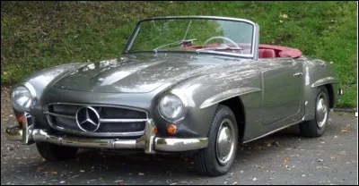 Cette auto est une Mercedes 300 SL.