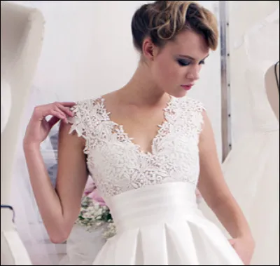 Quelle dentelle est utilisée pour les robes de mariée ?