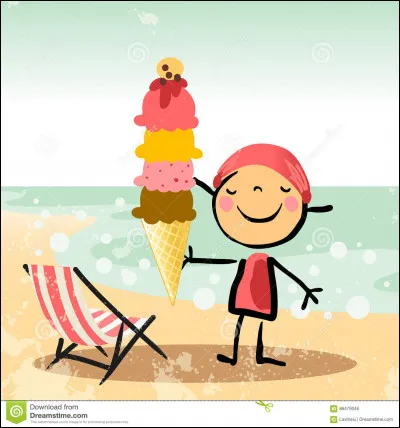 Bob mange une glace...