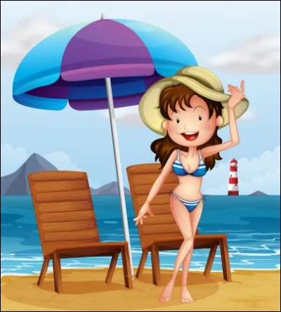 Maman est assise sur sa chaise pliante...