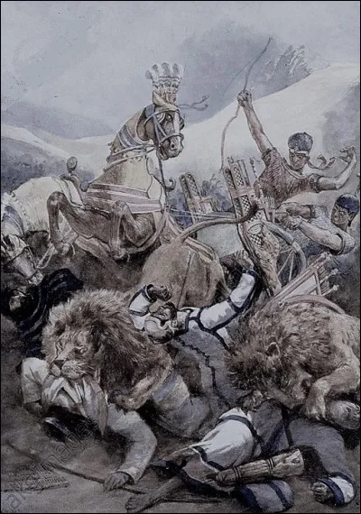 Ce pharaon ne se séparait jamais de ses deux lions lors des affrontements. Qui est-il ?