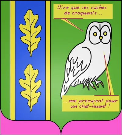 Pour dire qu'un animal a les yeux jaunes - en héraldique - ont dit qu'il est "..." ! Sinon, vous êtes dans ...