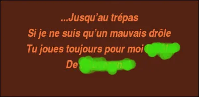Et par une subtile parabole, nous en revenons aux mots même du récipiendaire...