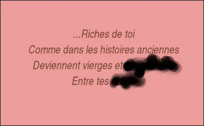 Encore deux rimes manquantes : lesquelles ?