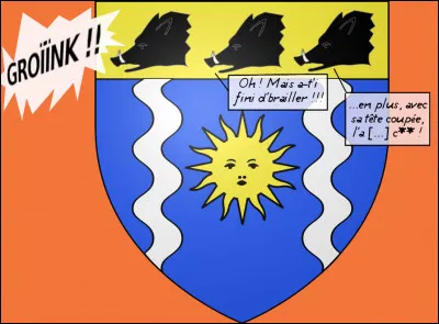Une fois n'est pas coutume, mais voici un blason particulièrement bruyant !