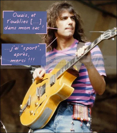 Le très talentueux guitariste "à la marinière" avait laissé tomber la trompette à cause de problèmes dentaires... Il a presque encore cette dégaine d'élève en "sport-études", option "voile" !
