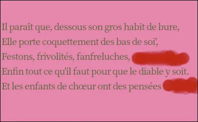 Deux rimes &agrave; trouver, cette fois identiques...