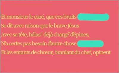 M. le Cur&eacute; s�emm&ecirc;le aussi !