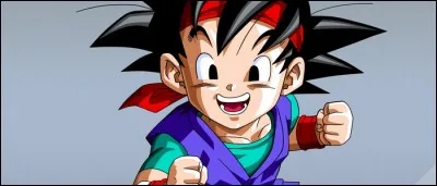 (Son Gokū Junior) Dans GT, il ressemble comme deux gouttes d'eau à son ancêtre. 
Comment le reconnaît-on ?