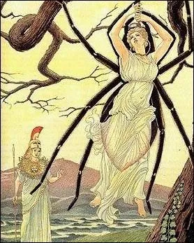 Quelle desse a transform Arachn en araigne pour la punir de s'tre moque des dieux sur une tapisserie qu'elle avait tiss ?