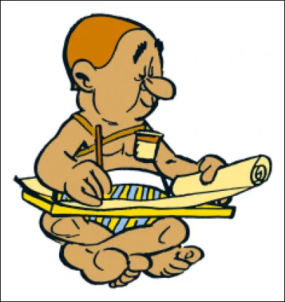 Laquelle de ces coupes de cheveux pourrait étrangement correspondre au scribe Misenplis, que l'on rencontre dans l'album "Astérix et Cléopâtre" ?