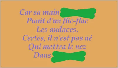 C'est qu'on n'est pas là pour amuser la galerie : 2 rimes, svp !