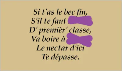Avec des si... on retrouve les rimes, non ?