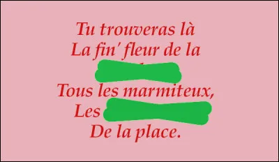 Ambiance... Qui ne doit pas vous détourner de l'objectif : dégotter ces fiches rimes !