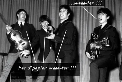 Situation critique pour les Beatles : ils ont oublié leur texte ! Pas grave, ils chantent en yaourt... enfin, pas tout à fait ! Mais quel était ce titre ?
