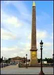 L'oblisque qui se trouve sur la place de la Concorde ,  Paris, a t rig en :