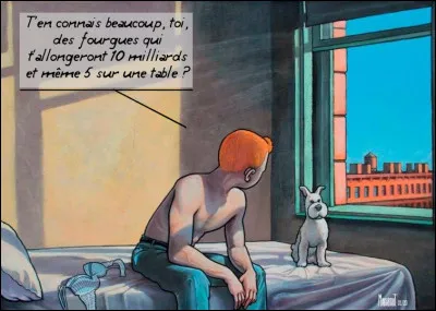 Encore une réplique de Gabin... mais piquée par Tintin/Alain Delon !