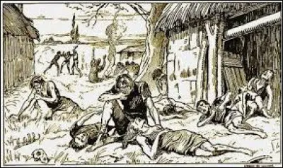 Quel est le premier fléau à s'abattre sur la France, au début du XIVe siècle ?