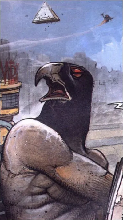 Vision futuriste de l'Égypte par le dessinateur :