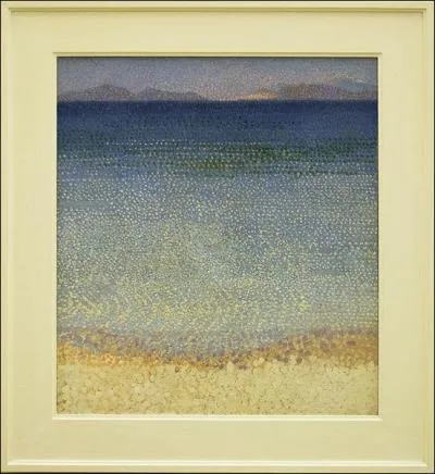 Quel peintre pointilliste n en 1856 a ralis 'Les les d'or' ?