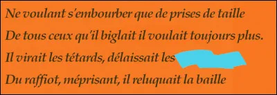 Nous - ou plutôt vous - passons aux alexandrins...