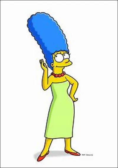 De quelle couleur sont les yeux de Marge ?