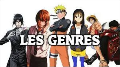 Quel est le type de manga qui est particulièrement pour filles, et où il y a souvent des histoires d'amour ?