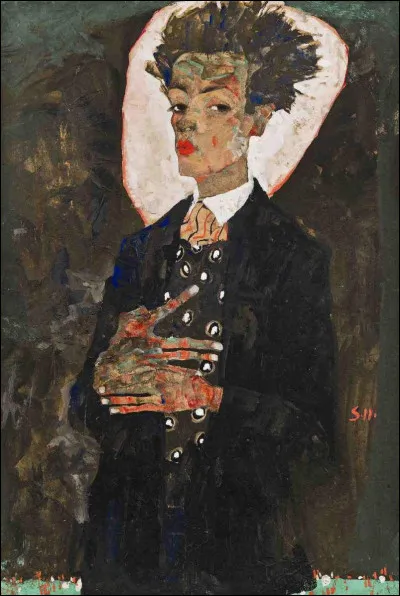 Ce peintre et dessinateur autrichien, rattach&eacute; au mouvement expressionniste, a r&eacute;alis&eacute; son autoportrait, &agrave; 20 ans, en 1910. Mort &agrave; 28 ans, il laisse environ 300 huiles sur toile et plus de 3 000 oeuvres sur papier.