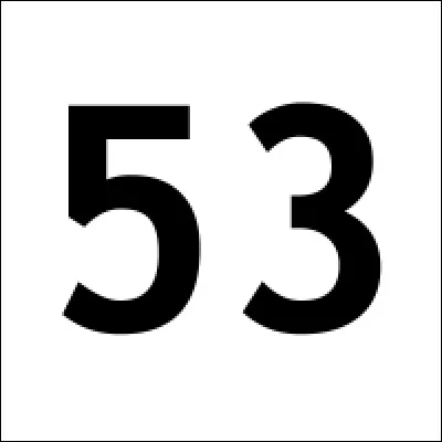 Quel d&eacute;partement fran&ccedil;ais a pour num&eacute;ro 53 ?