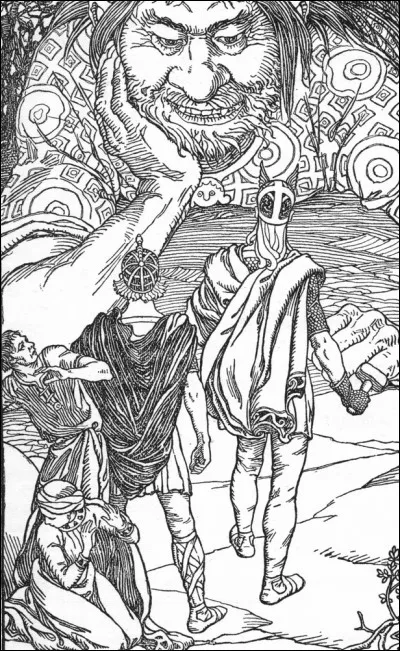 Complétez : 
"Skriðjöklar gnauða og skrafa í..."