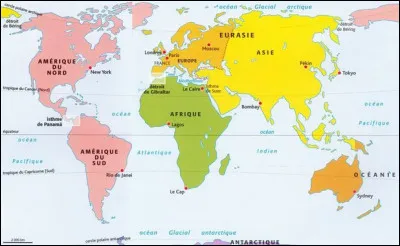 Choisis un continent.