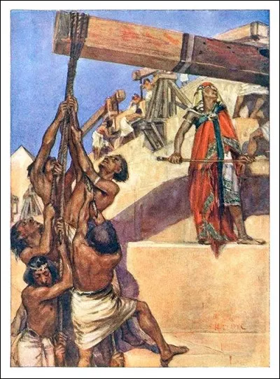 Historien grec du Ve siècle av J. -C nous indiquant sa théorie de levier en bois pour les pierres de parement des pyramides. Qui est-il ?