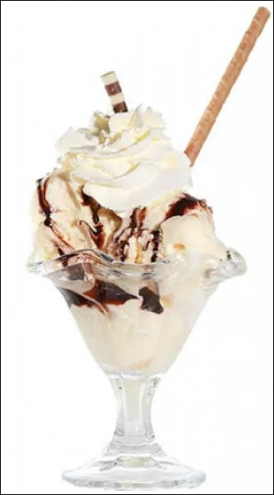 Trois boules de glace à la vanille, chocolat chaud et chantilly ! Qu'allez-vous déguster ?