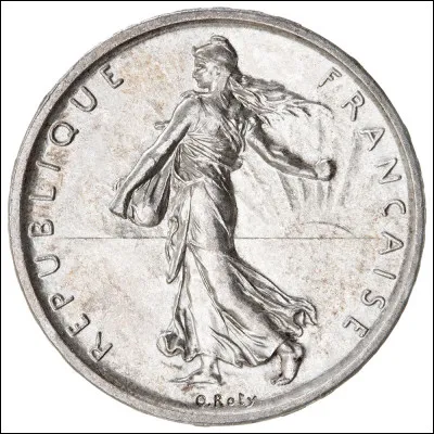 Cette femme coiffée du bonnet phrygien est gravée sur une pièce 5 francs en argent. Qui est-ce ?