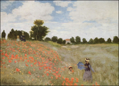 Qui a peint le tableau Les Coquelicots (ou Coquelicots, la promenade) à Argenteuil en 1873 ?