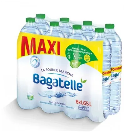 Ceci est un pack d'eau de réserve. Où cette marque est-elle présente ?