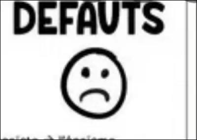 Quel est ton plus grand défaut ?