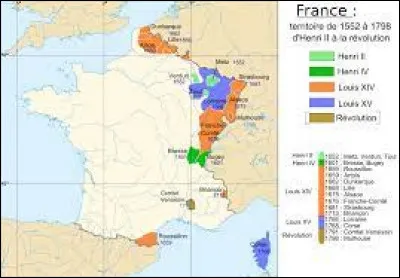Quel territoire la France obtient-elle en 1768 ?